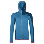 Ortovox FLEECE LIGHT GRID HOODED JKT W heritage blue + DÁREK DLE VÝBĚRU!