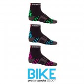 Compressport Pro Racing Bike Sock černé se zelenými výstupky + DÁREK DLE VÝBĚRU!