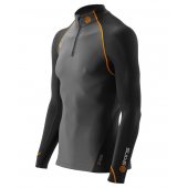 Skins Bio S400 Mens Black/Graphite/Orange Thermal L/S MckNeckw zip + DÁREK DLE VÝBĚRU!