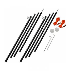 Vango ADJUSTABLE STEEL KING POLES 180-220CM smoke