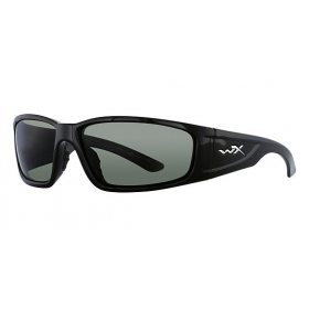 WILEY X ZAK - ACZAK4 Gloss black w/polarized smoke lens