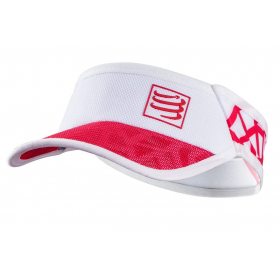 COMPRESSPORT SPIDERWEB ULTRALIGHT VISOR bílo/červená