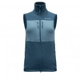 Devold Egga Grid Merino Vest Wmn flood/moon